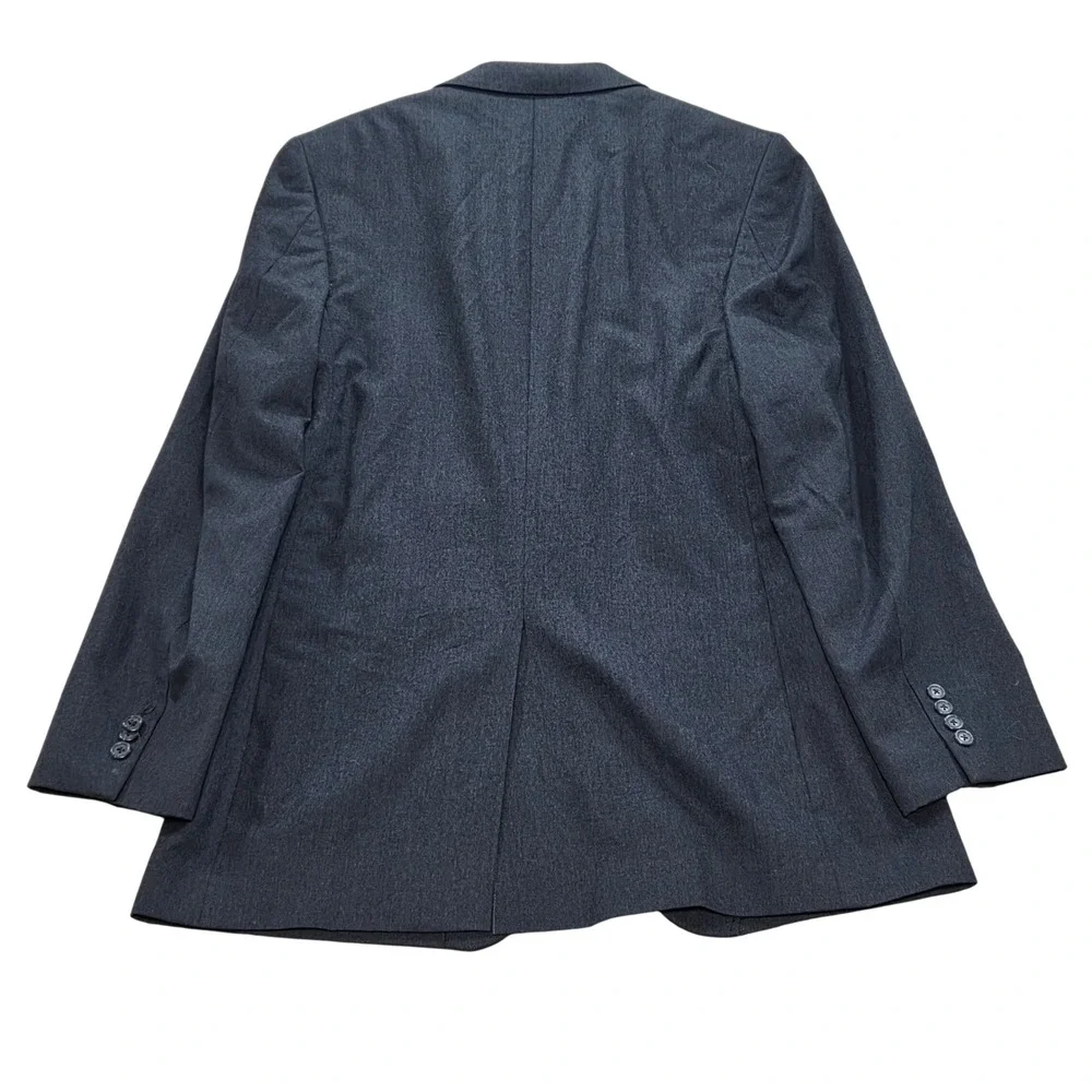 Jos A Bank 42L Mens Gray‎ Wool Cashmere Two Button Blazer Jacket